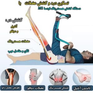 دستگاه سیاتیک اودسا . کشش در عضلات پشت ران و ساق پا